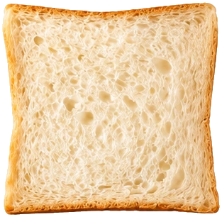 Soft milk-bread slice